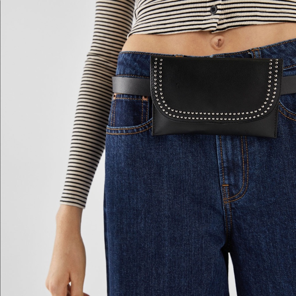 Bershka Studded Fanny Pack Belt